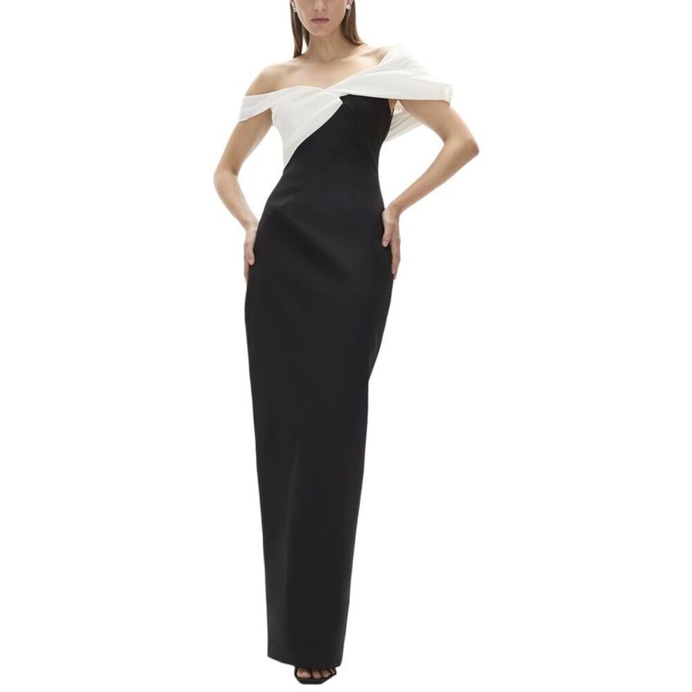 Rachel Gilbert Womens Delila Column Gown